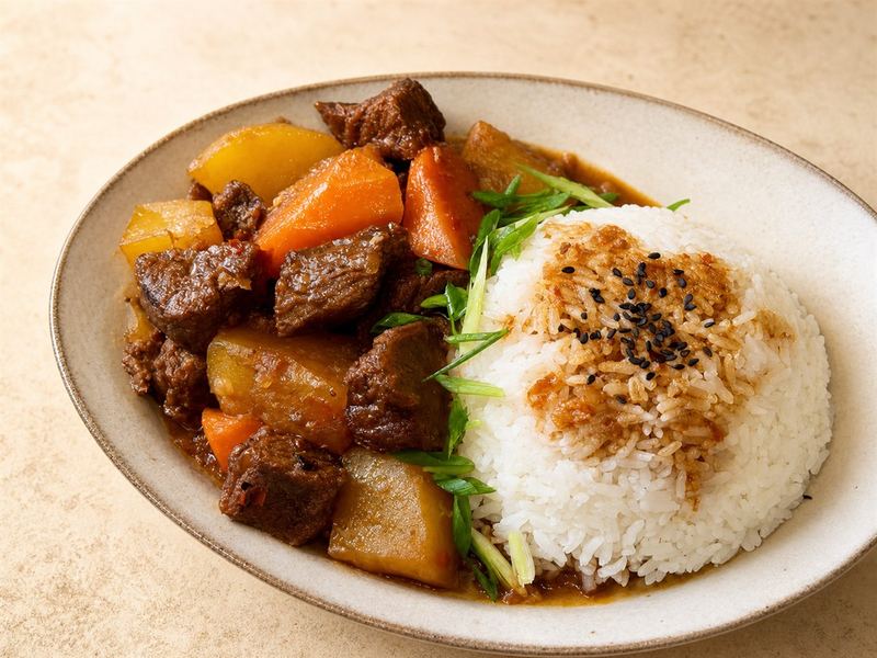 胡萝卜土豆牛肉饭